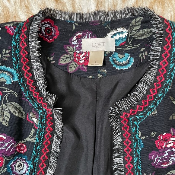 Loft Primavera floral blazer. NWOT - Picture 8 of 10